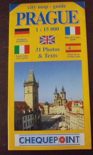 PRAGUE City map-guide 1: 15 000 - 31 Photos & Texts (deutsch, englisch, französisch, spanisch, italienisch)