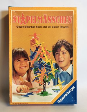 gebrauchtes Spiel – Theora Design – Stapelmännchen A10 1984 Ravensburger Spiele Verlag - Für 1 - 4 Spieler - ab 5 Jahren - Spieldauer ca 20 Minuten