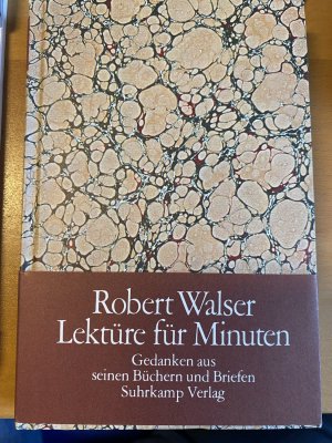 gebrauchtes Buch – Robert Walser – Lektüre für Minuten