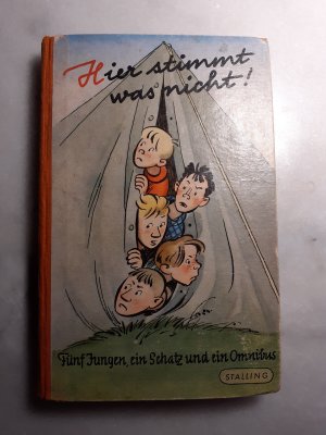 antiquarisches Buch – V. Barclay – Hier stimmt was nicht!  Fünf Jungen, ein Schatz und ein Omnibus