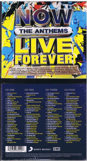 Now Live Forever - The Anthems (4-CDs)