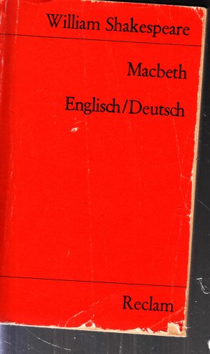 gebrauchtes Buch – William Shakespeare – Macbeth - Englisch/Deutsch