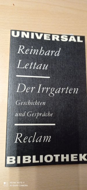 gebrauchtes Buch – Reinhard Lettau – Der Irrgarten. Geschichten und Gespräche.