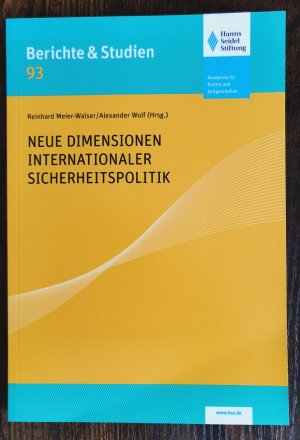 gebrauchtes Buch – Meier-Walser, Reinhard; Wolf – Neue Dimensionen internationaler Sicherheitspolitik