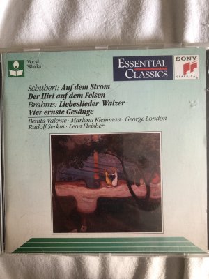 gebrauchter Tonträger – Rudolf Serkin/Benita Velente/Marlene Kleinmann – schubert/brahms: lieder, Liebeslieder, Auf dem Strom, Der Hirt auf dem Felsen