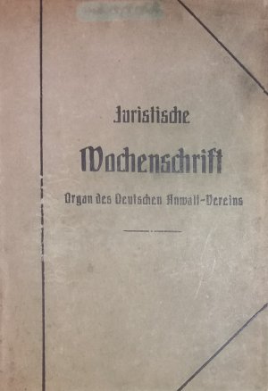 Juristische Wochenschrift 1917