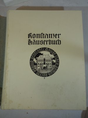 Konstanzer Häuserbuch, Zwei Bände Geschichtliche Ortsbeschreibung- Bildband Heidelberg 1908