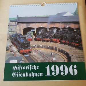 gebrauchtes Buch – Volker Jacobi – Kalender  Historische Eisenbahnen  von 1996