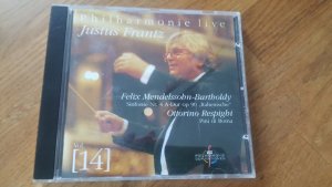 gebrauchter Tonträger – Frantz Justus Mendelssohn Respighi Ottorino – Philharmonie live - Justus Frantz - Mendelssohn-Bartholdy- Respighi