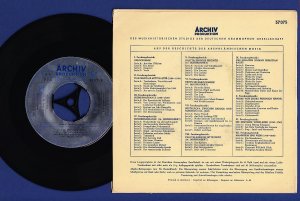 gebrauchter Tonträger – Johann Sebastian Bach – Johann Sebastian Bach, Archiv Produktion 37075, Vinyl Single