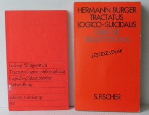 Tractatus logico - philosophicus / Logisch - philosophische Abhandlung. dazu: Leseexemplar Tractatus logico - suicidalis - Über die Selbsttötung von Hermann […]