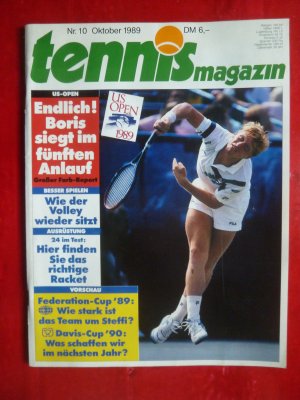 gebrauchtes Buch – Autorenkollektiv – tennis magazin Nr. 10 Oktober 1989