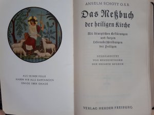 antiquarisches Buch – Anselm Schott O – Das Meßbuch der heiligen Kirche