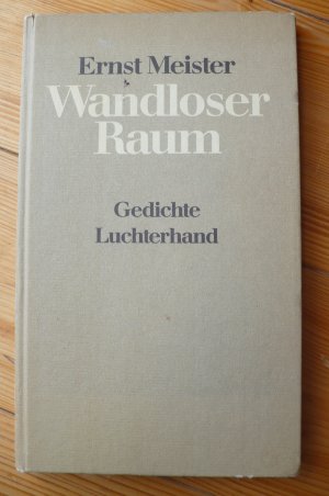 Wandloser Raum  Gedichte