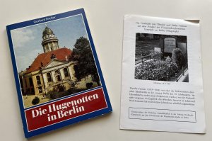 gebrauchtes Buch – Gerhard Fischer – Die Hugenotten in Berlin  // + Zugabe "Fontane-Grab"