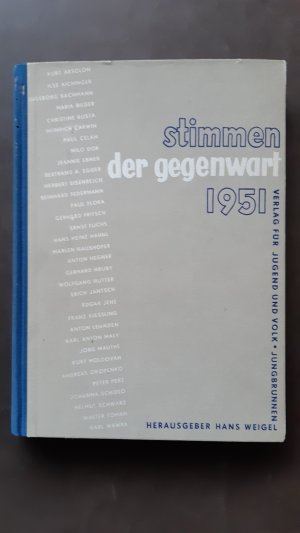 Stimmen der Gegenwart 1951.