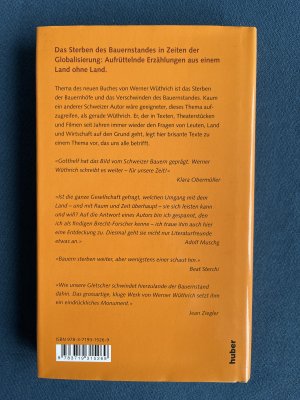 gebrauchtes Buch – Werner Wüthrich – Die sie Bauern nannten - Vom Mythos und Überleben unserer Landwirtschaft