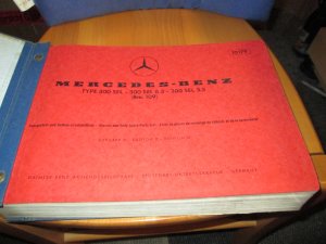 Ersatzteilkatalog Mercedes-Benz Type 300 SEL 6.3 - 300 SEL 3.5 (Bm 109 E63 109 E35)