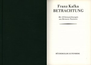 Betrachtung., Mit 18 Steinzeichnungen von Hermann Naumann. [Vorzugsausgabe mit Original-Lithografie.]