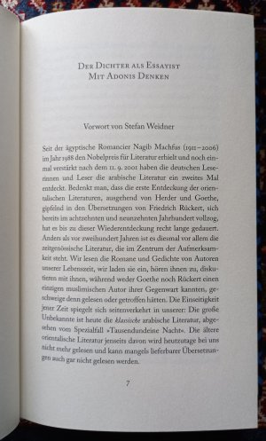 gebrauchtes Buch – Adonis – Wortgesang - Von der Dichtung zur Revolution