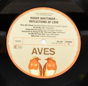 gebrauchter Tonträger – Roger Whittaker – Roger Whittaker, Reflections of love, AVES 65567