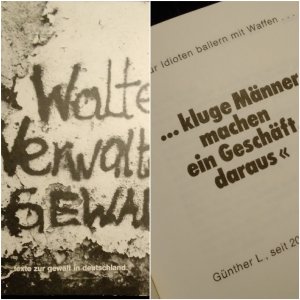 Walten, Verwalten, Gewalt - Texte zur Gewalt in Deutschland.