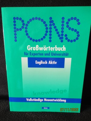 gebrauchtes Buch – PONS Grosswörterbuch