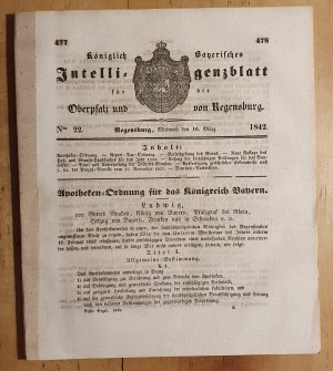 Apotheken-Ordnung für das Königreich Bayern [vom 16. März 1842]