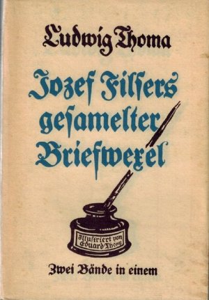 antiquarisches Buch – Ludwig Thoma – Josef Filsers gesamelter Briefwechsel. Zwei Bände in einem.