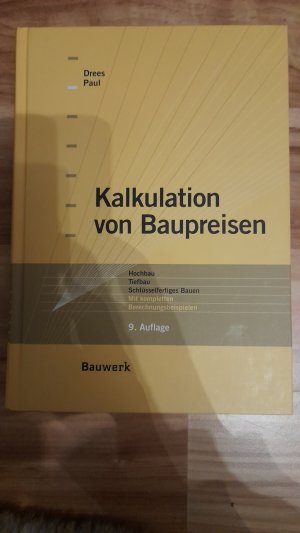 Kalkulation von Baupreisen