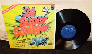 gebrauchter Tonträger – Sampler – 24 Super Schlager der 60er Jahre, PHILIPS 6612041 Vinyl Doppel LP