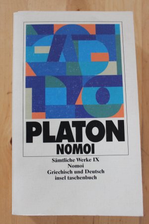 gebrauchtes Buch – Platon / Friedrich Schleiermacher – Nomoi (Sämtliche Werke IX. Griechisch und Deutsch)