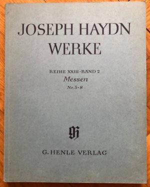 Messen Nr. 5-8 (Kleine Orgelmesse, Mariazellermesse, Paukenmesse, Heiligmesse) [Hob XXII: 7, 8, 9, 10] (= Joseph Haydn. Werke, Reihe XXIII, Band 2). Partitur […]