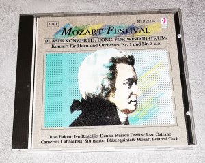 gebrauchter Tonträger – Mozart – Mozart Festival, Bläserkonzerte, CD Mediaphon 1990