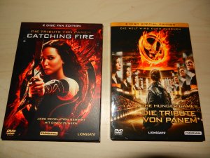 gebrauchter Film – Francis Lawrence – Die Tribute von Panem - Catching Fire * 2 Disc Fan Edition mit Poster + Die Tribute von Panem - The Hunger Games * 2 Disc Special Edition