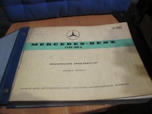 Ersatzteilkatalog Mercedes Benz 180a Bm W120 Ponton Ersatzteilliste 1959