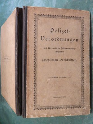 antiquarisches Buch – amtlich bearbeitet – Die im Amt Lüdenscheid bestehenden Polizei- Verordnungen . .