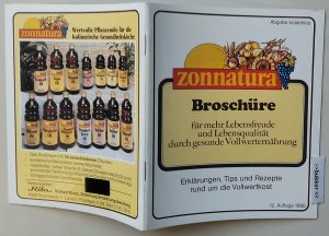 gebrauchtes Buch – Hrsg. Rila Vollwertkost – Zonnatura - Broschüre