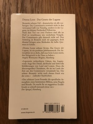 gebrauchtes Buch – Donna Leon – Das Gesetz der Lagune - Commissario Brunettis zehnter Fall