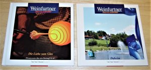 gebrauchtes Buch – Weinfurtner das Glasdorf - die Liebe zum Glas / Daheim. 2 Bände., Wissenswertes über den Werkstoff Glas.