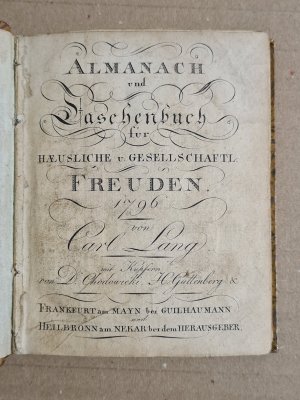 Almanach und Taschenbuch für haeusliche und gesellschaftl. Freuden 1796