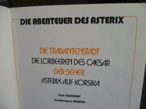 gebrauchtes Buch – Goscinny, René – Asterix u Obelix Die Abenteuer des Asterix 9 Bände (!) mit je 4 div. Abenteuer (nur komplett zu verkaufen)