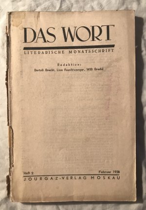 Das Wort. Literarische Monatsschrift. Heft 2, Februar 1938.