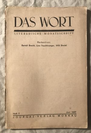 Das Wort. Literarische Monatsschrift. Heft 6, Juni 1937