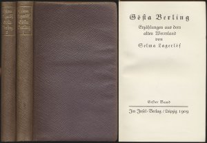 Gösta Berling., Erzählungen aus dem alten Wermland. 2 Bände (komplett).