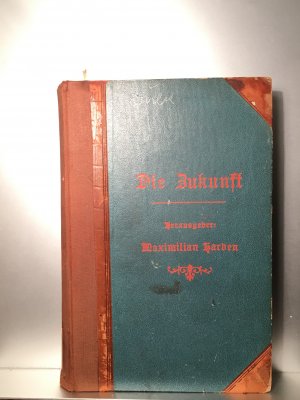 antiquarisches Buch – Harden, Maximilian  – Die Zukunft. 20. Band, Juli - September 1897 (Vierteljahresband).