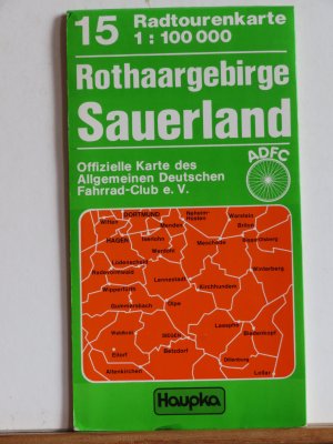 Rothaargebirge - Sauerland - ADFC Radtourenkarte 15 - 1 : 100 000