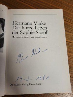 Das kurze Leben der Sophie Scholl