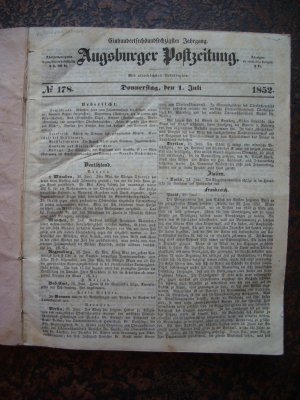 Augsburger Postzeitung - 1852