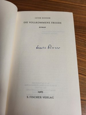 Die vollkommene Freude - handsigniert - Sammlerstück